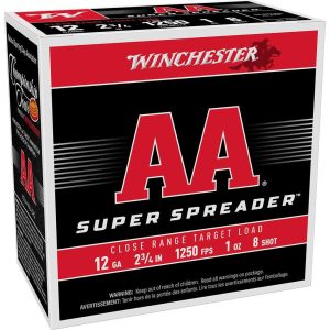 Winchester AA Super Spreader Shotshells 12ga 2-3/4" 1oz 1250 fps 25/ct