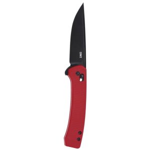 CRKT Q Compact Folding Knife 3" Drop Point Blade Red