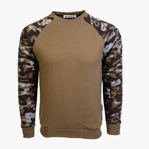 Arsenal Small Khaki / Camo Series Utility Cotton-Poly Standard Fit Pullover Sweater