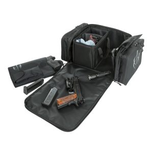 BlackHeart Respondent Range Bag with Ammo Carrier & Pistol Sleeve Black