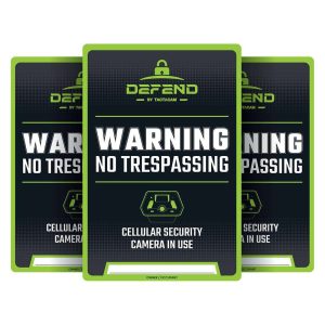 Tactacam Defend No Tresspassing Sign 3/ct