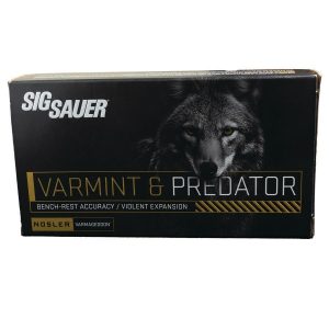 Sig Sauer Varmint & Predator w/Varmageddon Rifle Ammunition .22-250 Rem 55gr PT 20/ct