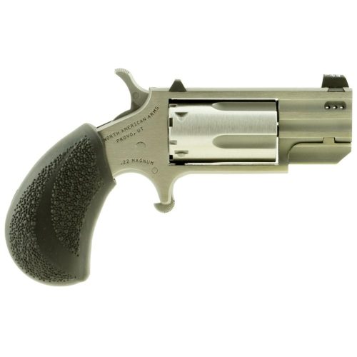 https3A2F2Fmedia.chattanoogashooting.com2Fimages2Fproduct2FNDNAAPUGTP2FNDNAAPUGTP-1 NAA Pug TP Handgun .22 Mag 5rd Magazine 1" Barrel Silver with Black Grip