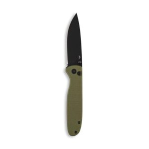 Outdoor Edge Dirk Folding Knife 3-1/4" Drop Point Blade Green