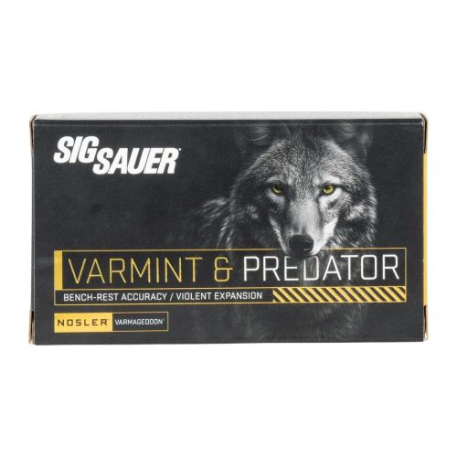 https3A2F2Fmedia.chattanoogashooting.com2Fimages2Fproduct2FXI7391652FXI7391651 Sig Sauer Varmint & Predator Rifle Ammunition 243 Win 70 gr PT 20/ct