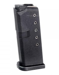ProMag Steel Handgun Magazine Glock 42 .380 ACP Black Polymer 6/rd