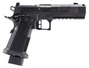 Alpha Foxtrot AF1911-Romulus MOS Adapter Handgun 9mm Luger 17(1) & 20rd(1) Magazines 4.25" Comp Threaded Barrel DLC Black