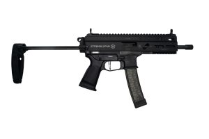 Grand Power Stribog SP9A1 Pistol - FDE | 9mm | 8" Threaded Barrel | 30rd | PDW Brace w/ Tailhook