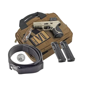 SMITH & WESSON M&P 9 M2.0 METAL COMPACT SPEC SERIES VI PISTOL 4" CHAMPAGNE ACRO P-2, 3-15RD