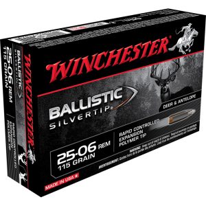 Winchester Ballistic Silvertip Rifle Ammo 25-06 Rem. 115 gr. Ballistic Silvertip 20 rd.