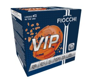 Fiocchi 28 Gauge Ammunition FIO28VIP75 2-3/4" 1200FPS 3/4oz #7.5 CASE 250 rounds