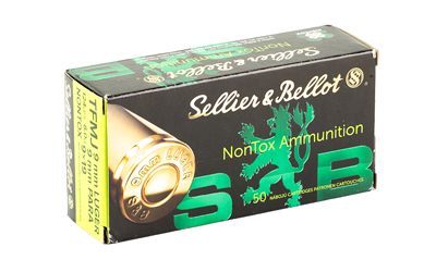 SB9NTB_2.jpg S&B NON TOX 9MM 124GR TFMJ 50/1000