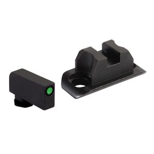 Ameriglo Optic Compatible Sight Set for Glock 43X/48 A-Cut Green with Black .240" Front Black Rear