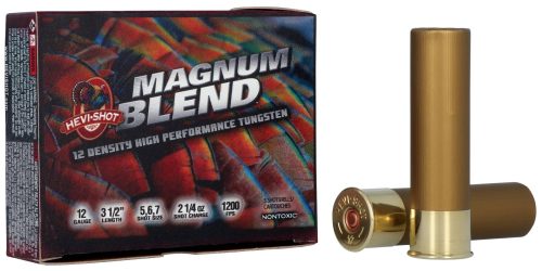 image-full-7909-25725cf5ee862ed72b4d177378572270 HEVI-SHOT MAGNUM BLEND 12GA 3-1/2IN 2-1/4OZ #5 #6 #7 5 RD/BX 10 BX/CS