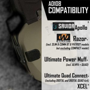 SIGHTLINES ADAPTER PLATES FOR MOST WALKER HEADSETS