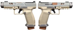 CANIK TTI COMBAT SUGA BEAR CHAMPAGNE/TUNGSTEN 9MM PISTOL 4.6" 2-18RD