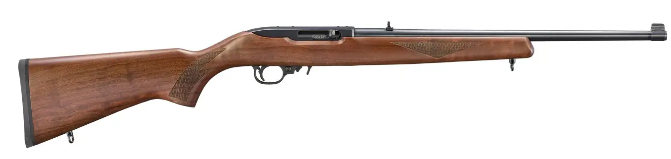 RUGER 10/22 WALNUT 22LR RIFLE 18.5" BX-TRIGGER, 1-10RD