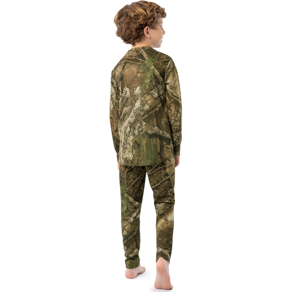 Indera Youth Camo Thermal Baselayer Set Realtree APX XL - Image 2
