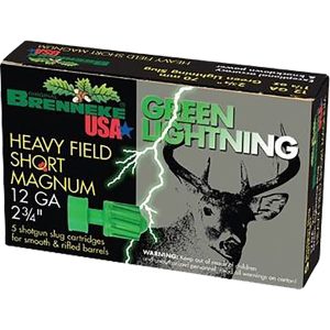 Brenneke Green Lightning Slugs 12 ga. 2 3/4 in. 1 1/4 oz. 5 rd.