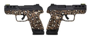RUGER SECURITY 380ACP LEOPARD PRINT PSTL 3.42" BBL 15+1RD BLK F.O. FRONT SIGHT