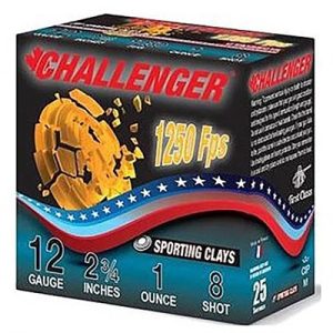 SPORTING CLAY 12 GAUGE 2-3/4'' 1OZ #8 SHOT 1250 FPS 250/CASE