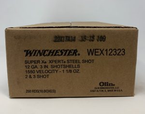 Winchester 12 Gauge Ammunition WEX12312CASE 3" 1-1/8 oz #2&3 Steel Shot CASE 250 Rounds