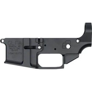 GLFA AR-15 Stripped Billet Lower Receiver-Black
